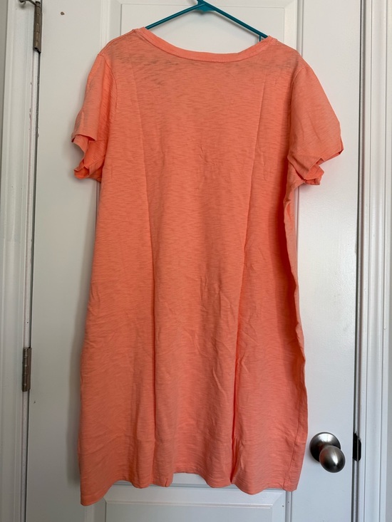 Universal Thread Coral Scoop Neck T-Shirt Dress - Picture 3 of 5
